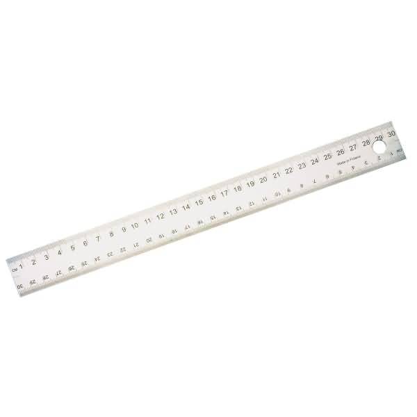 WEDO stalen liniaal met kurken achterkant 30 cm / snijliniaal-0
