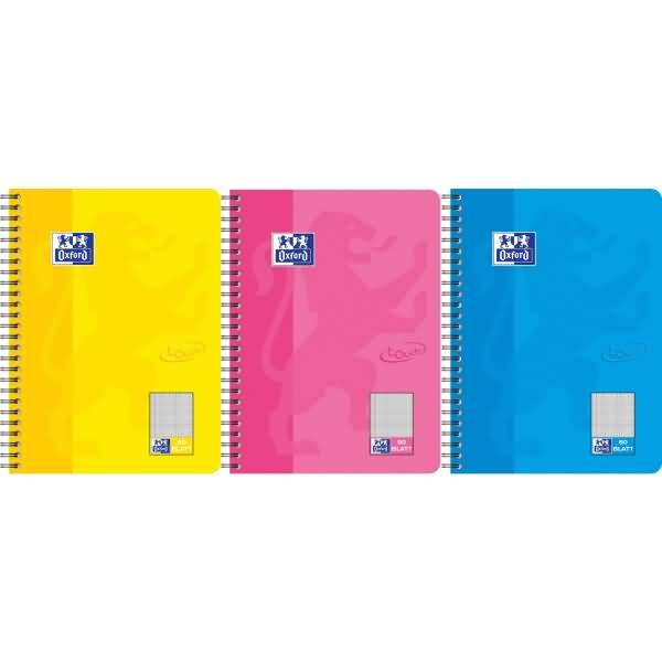 Oxford 400123150 schrijfblok & schrijfpapier B5 80 vel Diverse kleuren-0
