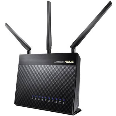 Asus RT-AC68U WiFi-router  2.4 GHz, 5 GHz 1.9 GBit/s 