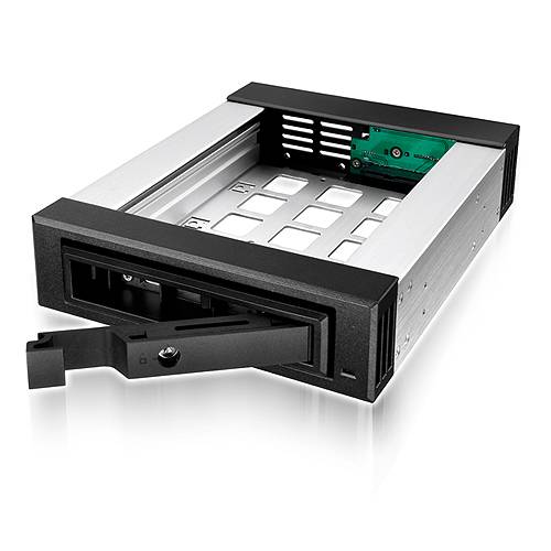 Carrier IcyBox IB-129SSK-B met 4 HDD-schroeven zwart-0