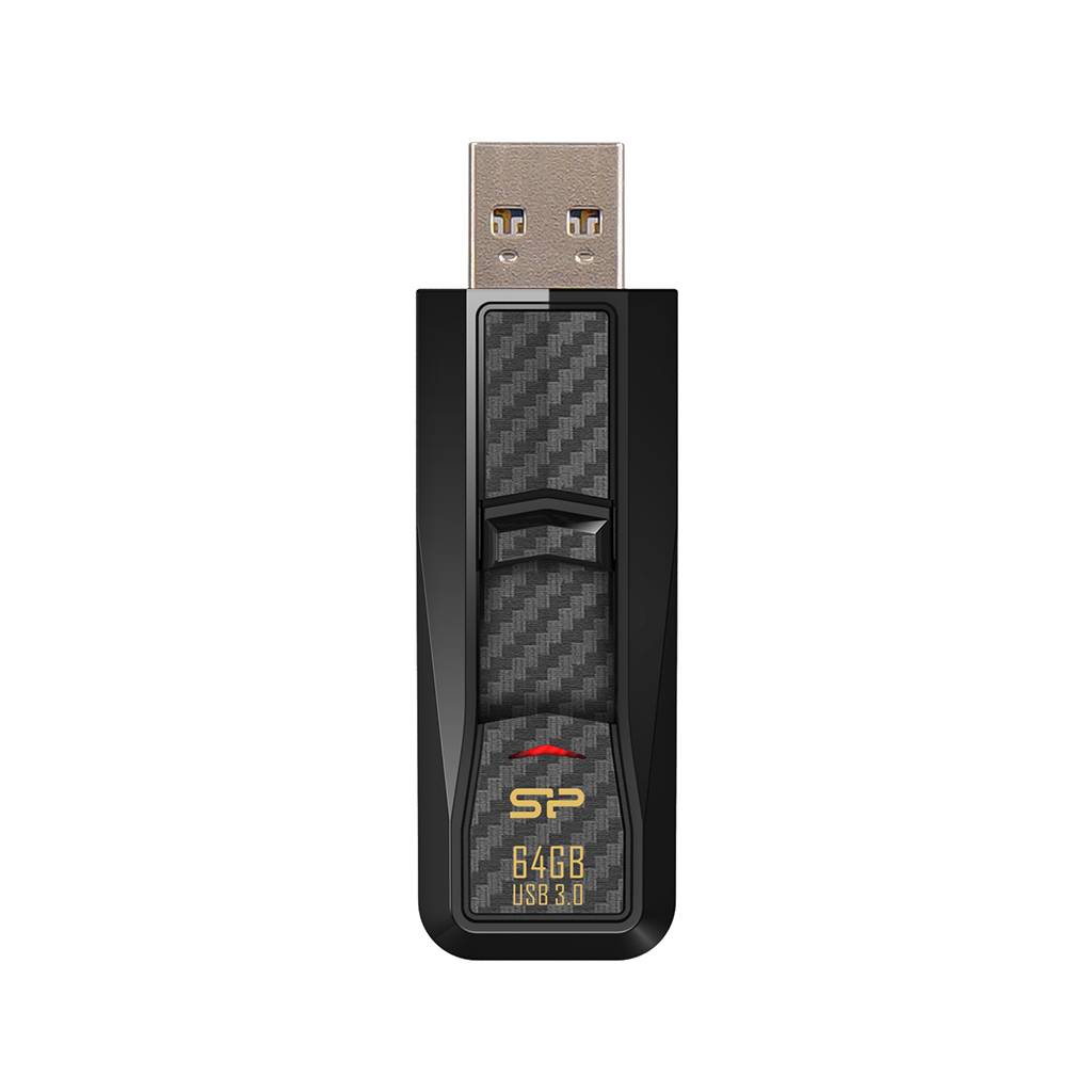 USB-stick 128GB Silicon Power USB3.0 B50 Zwart-1