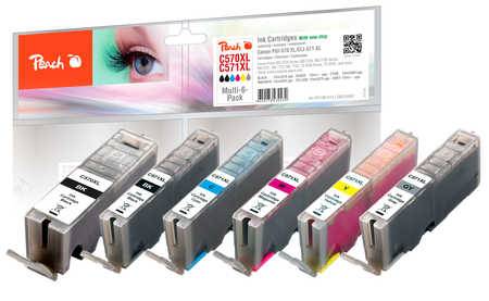 Perzikcartridge Canon PGI-570XL/571XL Multi6Pack COM-1