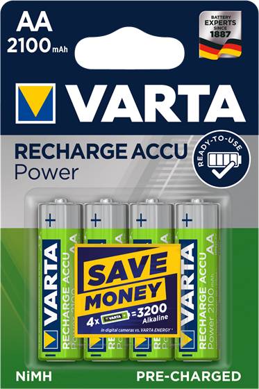 VARTA Ready2use batterij Mignon / AA 56706 4-pack 2100mAh-1