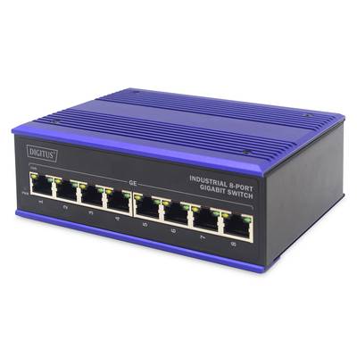 Digitus DN-651119 Industrial Ethernet Switch  8 poorten 10 / 100 / 1000 MBit/s  