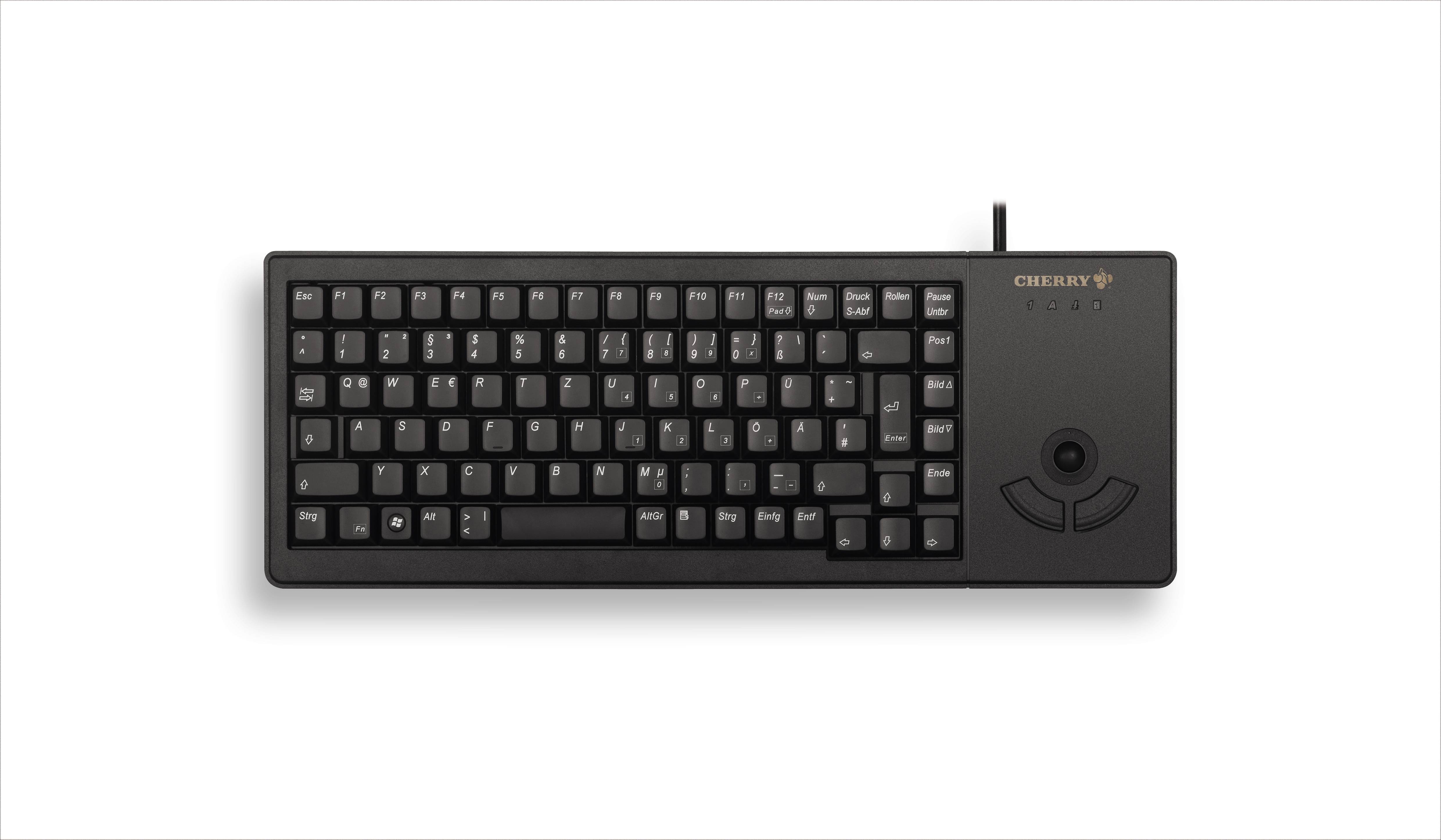 CHERRY TAS G84-5400 Trackball met USB-aansluiting, DE-layout, zwart-1