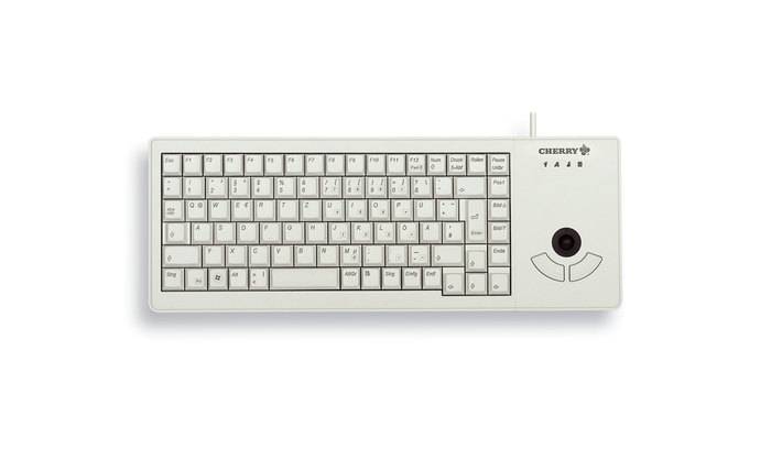 CHERRY TAS G84-5400 Trackball met USB-aansluiting, bedrade lay-out, lichtgrijs-1