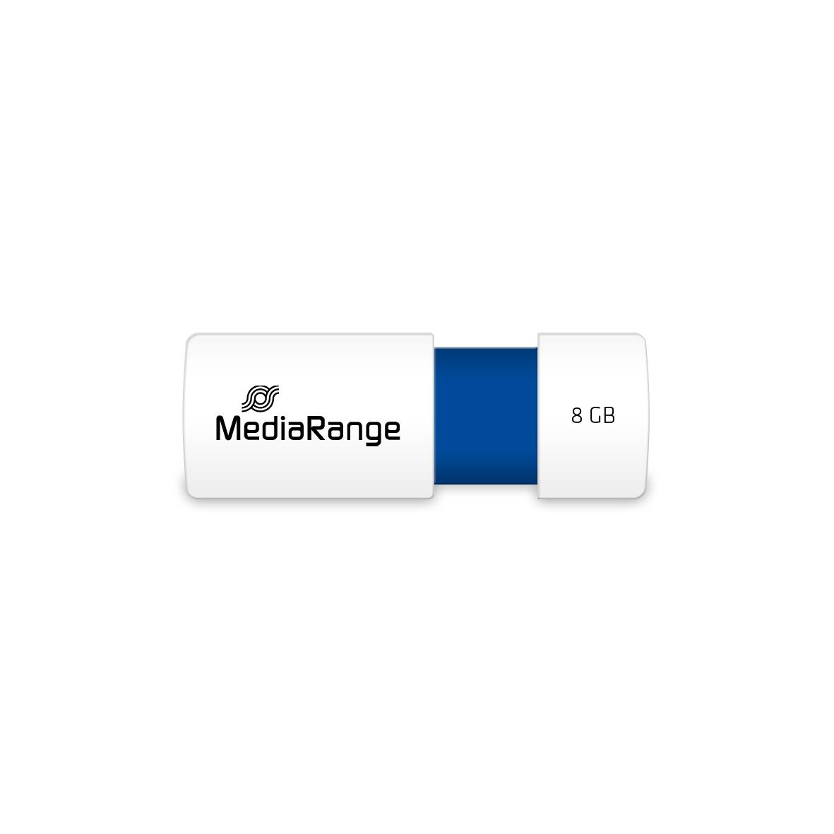MediaRange USB flash drive 8GB color edition blauw (Origineel)-3