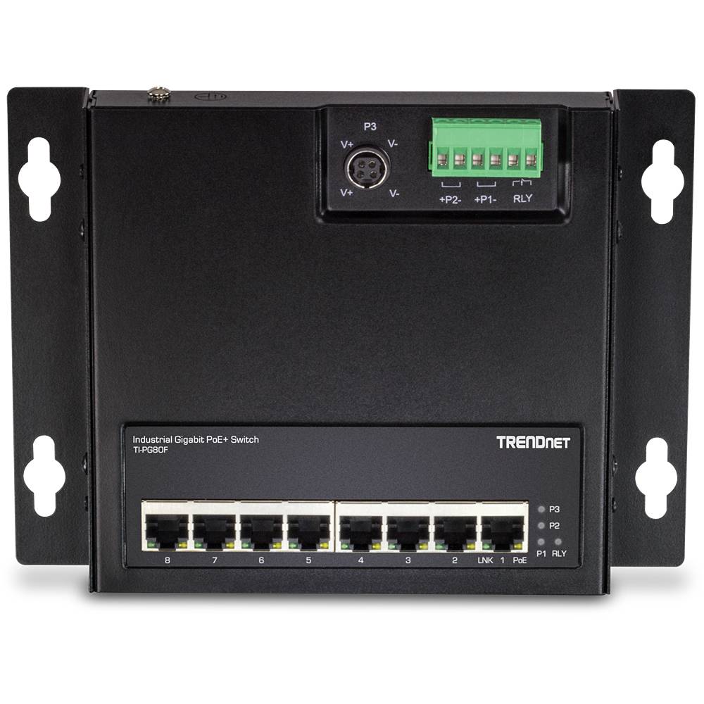 TrendNet TI-PG80F TRENDnet TI-PG80F - Industrial - Switch - unmanaged - 8 x 10/100/1000 (PoE+) Industrial Ethernet Switc-2