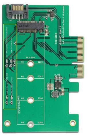 Delock PCI Express Card > 1 x internal NVMe M.2-3