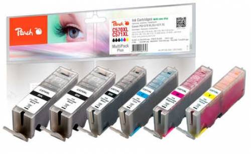 Perzikcartridge Canon PGI-570XL/CLI-571XL MultiPackPlus COM-1