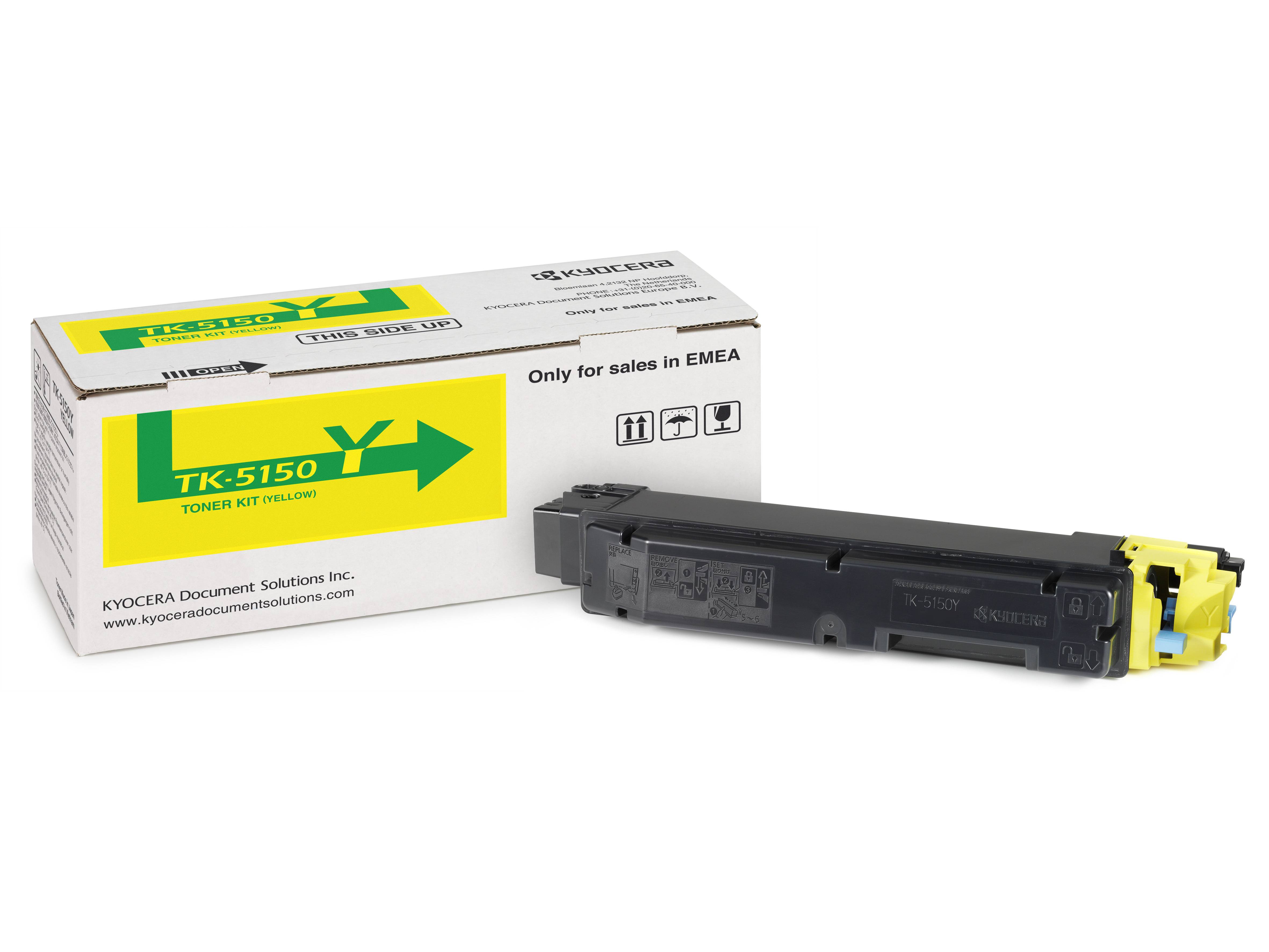 Kyocera Toner TK-5150 Y Origineel Geel 10000 bladzijden 1T02NSANL0-1