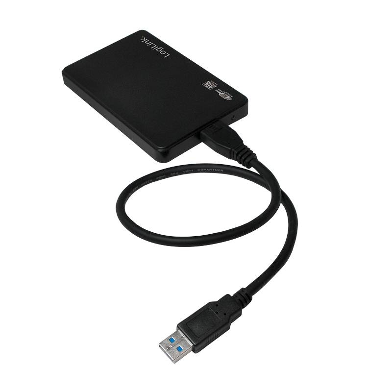 LOGILINK UA0256 Behuizing voor schijven: 2,5"; 0,46m; USB 3.0; ABS; zwart - 1 stuk-1