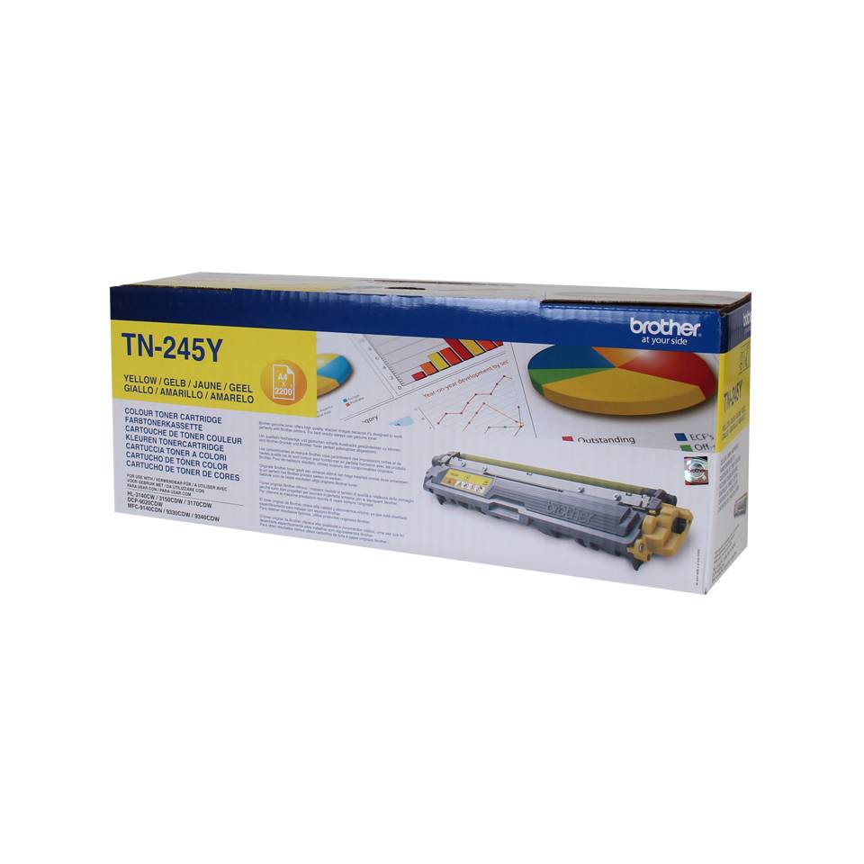 Brother Origineel Tonercassette TN-245Y vervangt Brother TN-245Y Geel-1