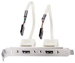 LINDY USB 2.0 Adapter [2x USB - 2x USB] Lindy - USB-Konsole - 5-poliger USB 2.0-Header (W) 20.00 cm-1