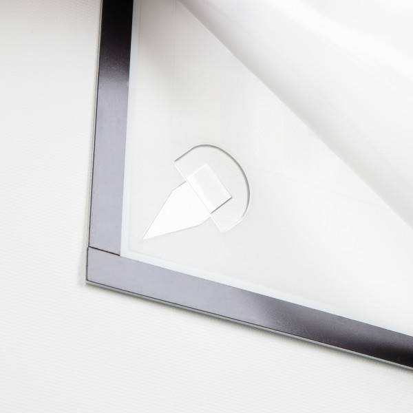 Duurzaam Duraframe-behang A3-infoframe zwart-1