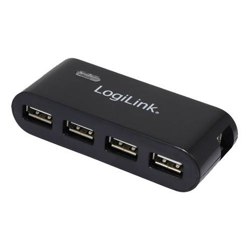 LogiLink USB HUB 4-poorts met zwarte voeding-1