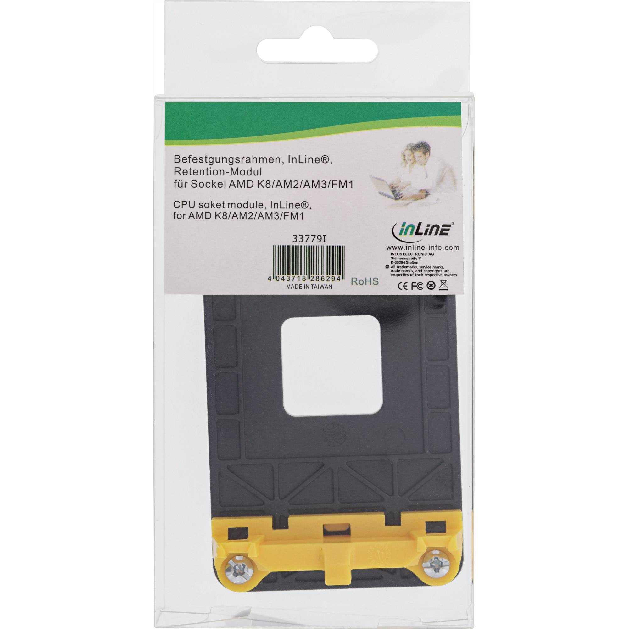 InLine® Montageframe, retentiemodule voor socket AMD K8/AM2/AM3/FM1-2
