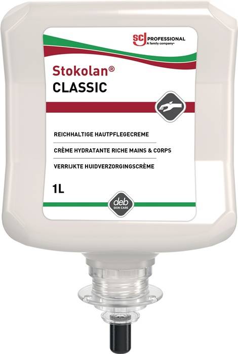Huidverzorgingscrème Stokolan® Classic 1 l licht geparfumeerd patroon SC JOHNSON-0