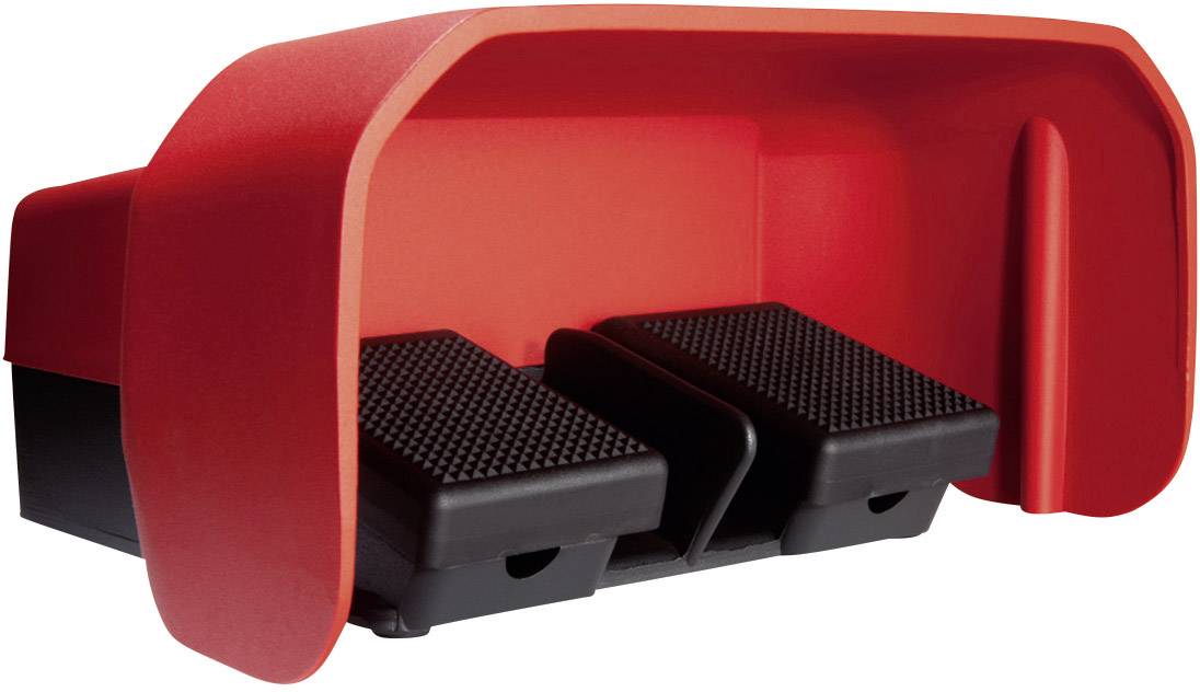 ASA Schalttechnik FS2 U1/U1 U Voetschakelaar 500 V/AC 10 A 2 pedalen Met beschermkap 1x NO, 1x NC IP65 1 stuk(s)-0