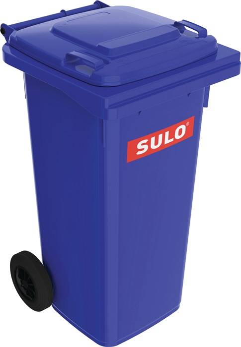 Vuilcontainer 120 l HDPe blauw verrijdbaar, volgens EN 840 SULO