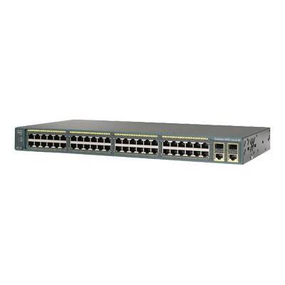 CATALYST 2960 PLUS 48 10/100 + Catalyst 2960-Plus switch 48 x 10/100 Ethernet Ports 2 dual mode Uplinks LAN Lite
