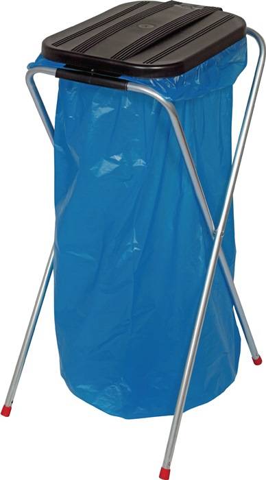 Afvalbak H810xB370xD410mm 70-120 l deksel zwart