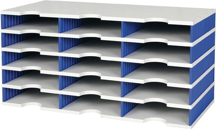 Bekroonde afbeelding voor styrodoc Trio Bestandsopslagdoos Polystyreen Blauw/Grijs (268-0304.38)