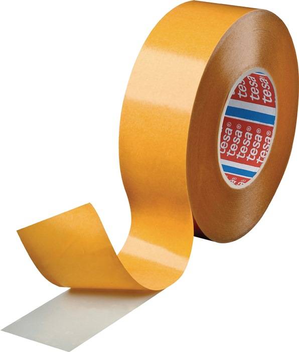 Dubbelzijdig plakband tesafix® 4944 lengte 25 m breedte 50 mm wit wiel TESA