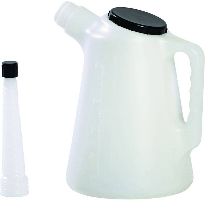 Meetkan 5 l PE · Kleur: Transparant, wit