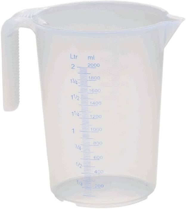 Maatbeker 2 l PP · Transparant
