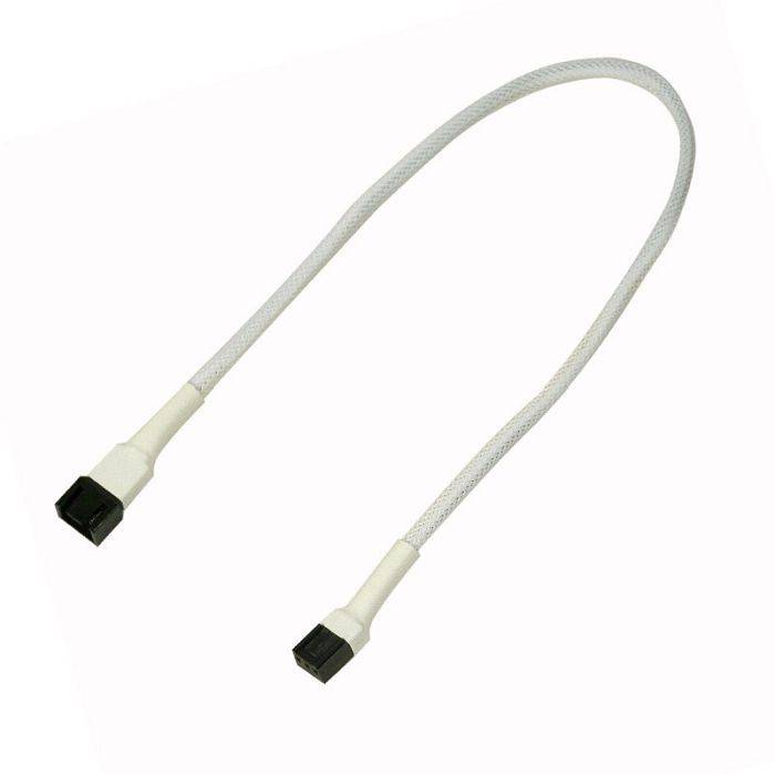 Kabel Nanoxia 3-Pin verlengkabel, 30 cm, wit-1