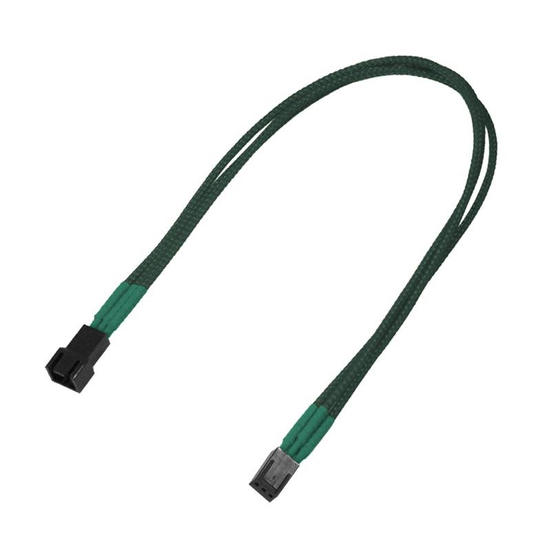 Kabel Nanoxia 3-Pin Molex verlengkabel, 30 cm, groen-1