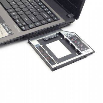 GEMBIRD MF-95-01 Behuizing voor schijven: 2,5"; metaal; past in 3,5" bay; zilver - 1 stuk-2