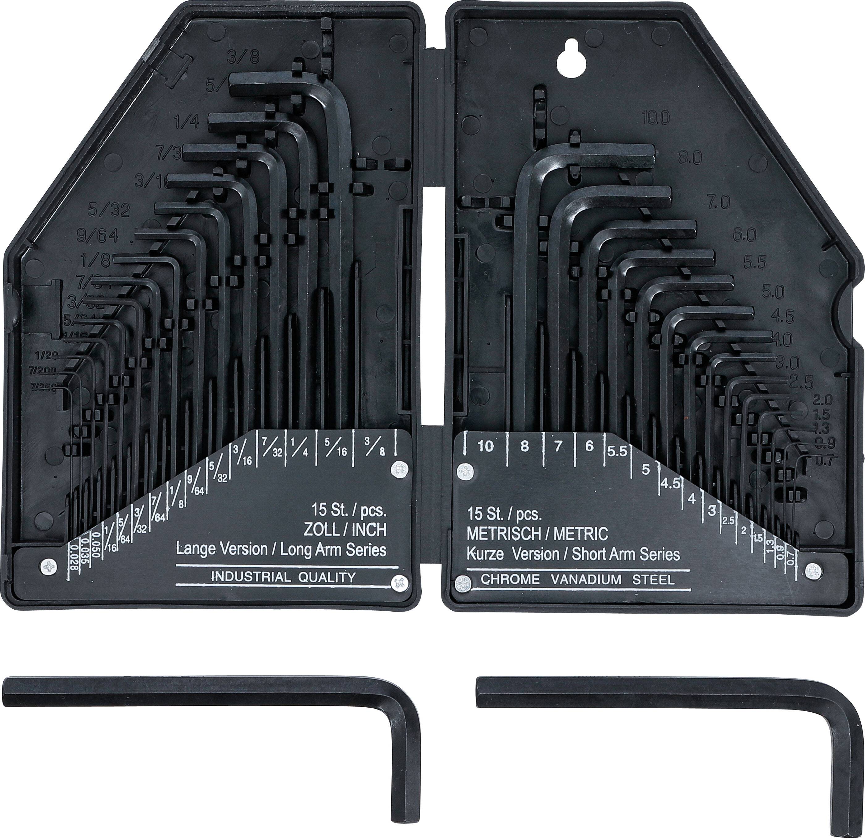Stiftsleutelset inch/metrisch binnenzeskant 30-dlg-1