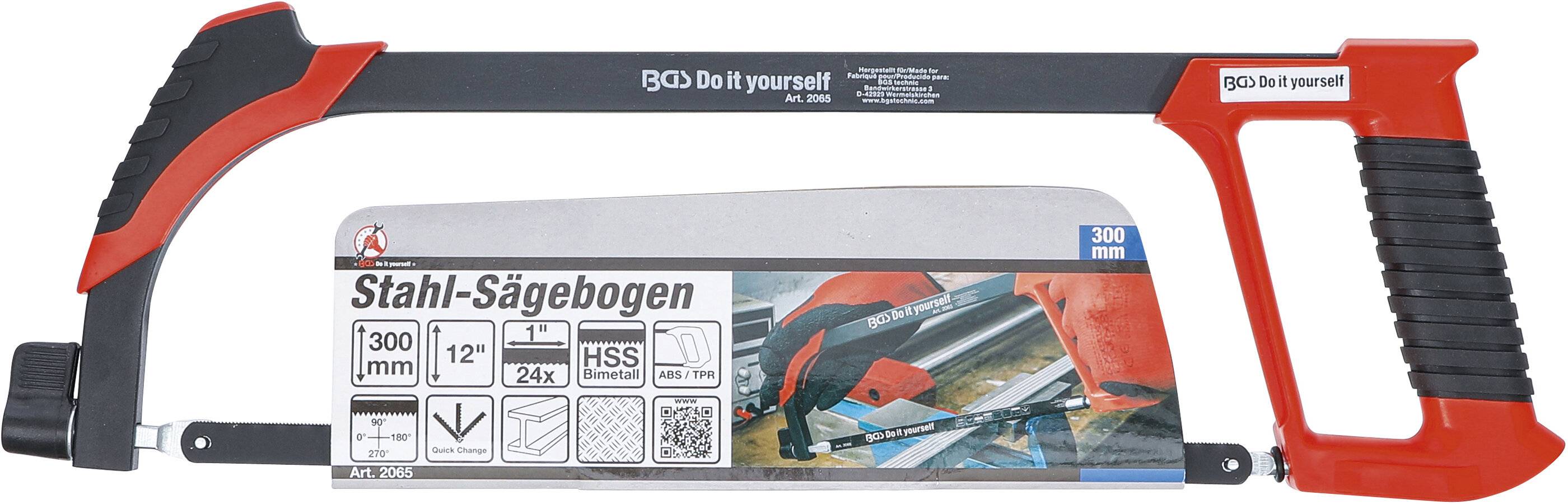 BGS Stalen zaagbeugel 300 mm-3