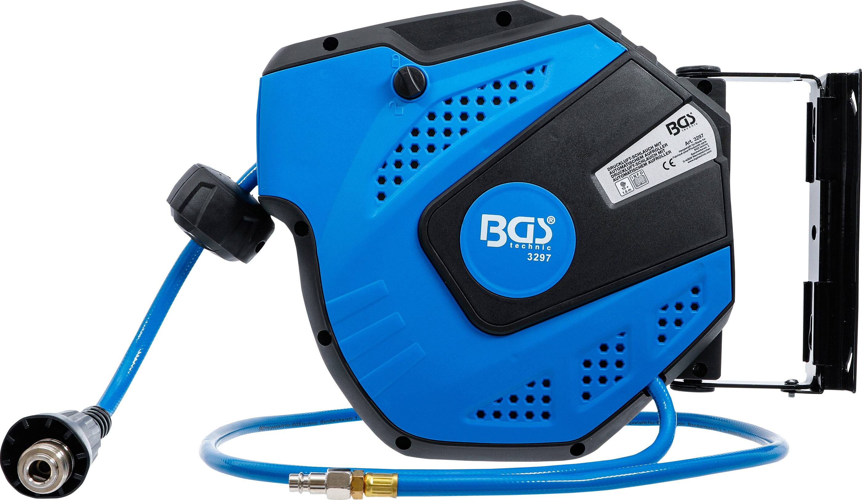BGS 3297 Lucht Slangautomaat 10 meter 8mm 20 Bar-1