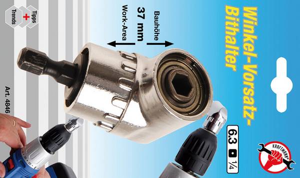 BGS Technic BGS-4846 Hulpstuk voor haakse schroevendraaier 1/4" (6,3 mm)