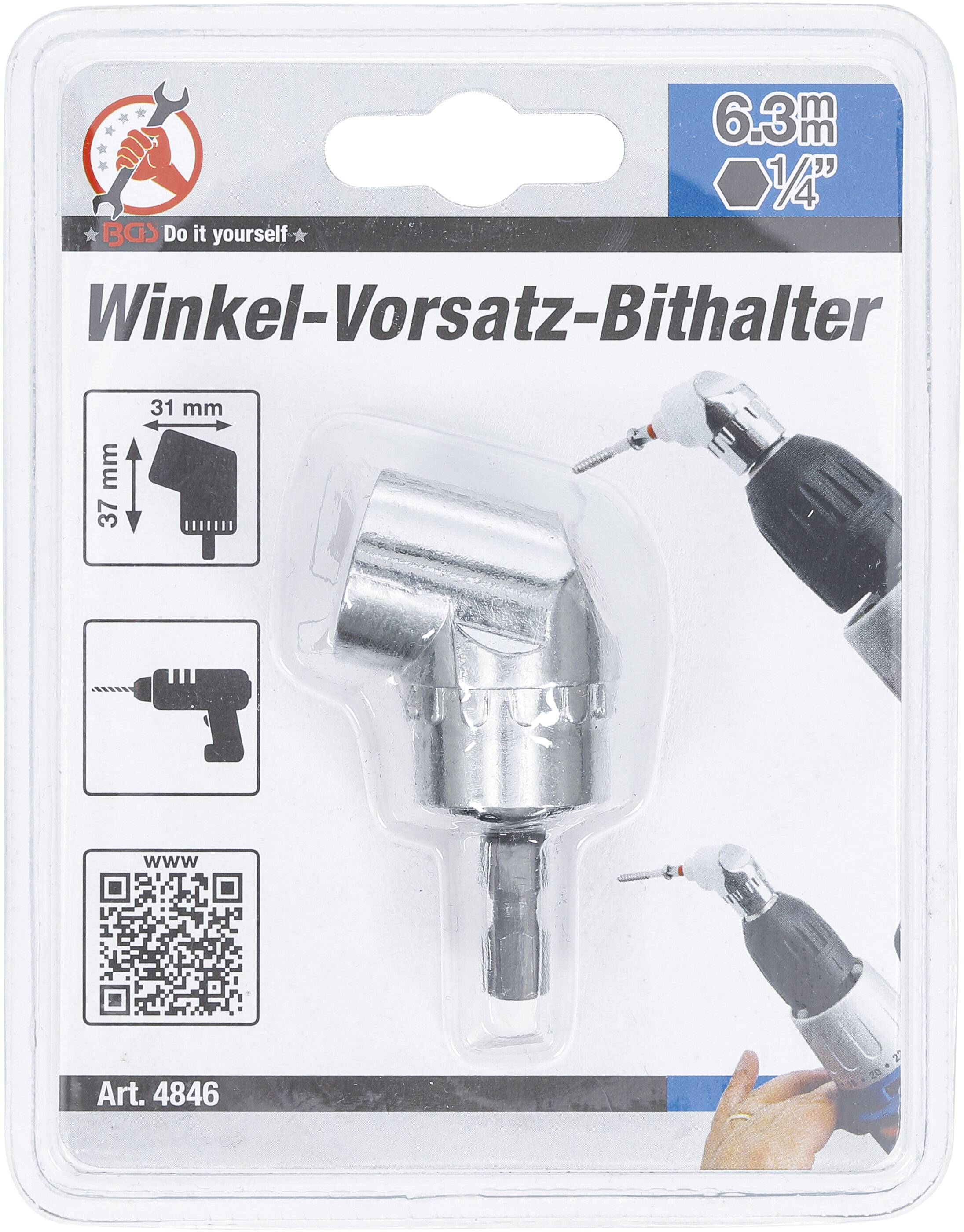 BGS Technic BGS-4846 Hulpstuk voor haakse schroevendraaier 1/4" (6,3 mm)-2