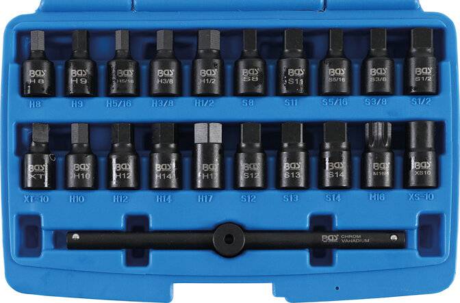BGS 3/8" Speciale carterplug doppen set 21-delig-5