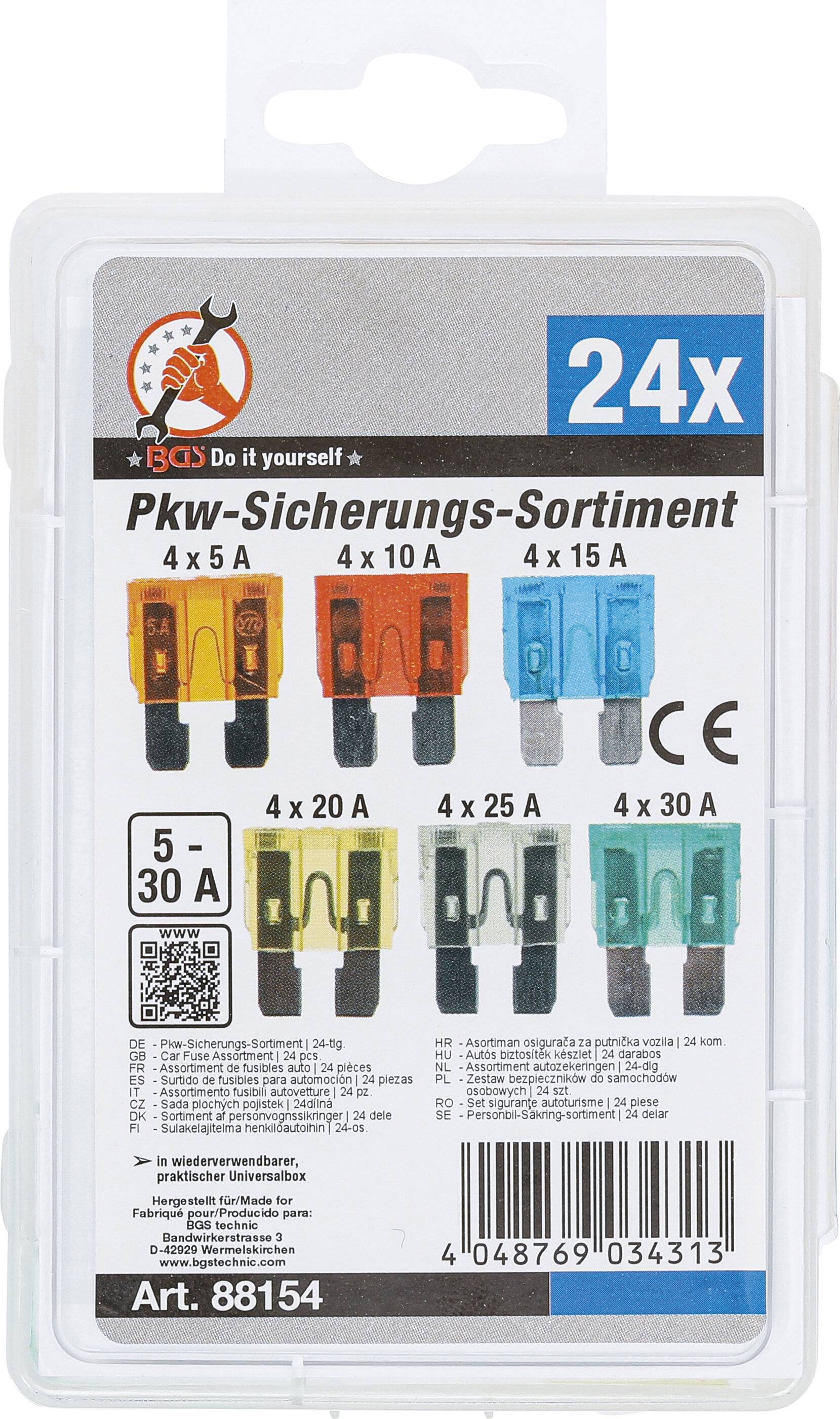 BGS Assortiment autozekeringen 24 stuks-3