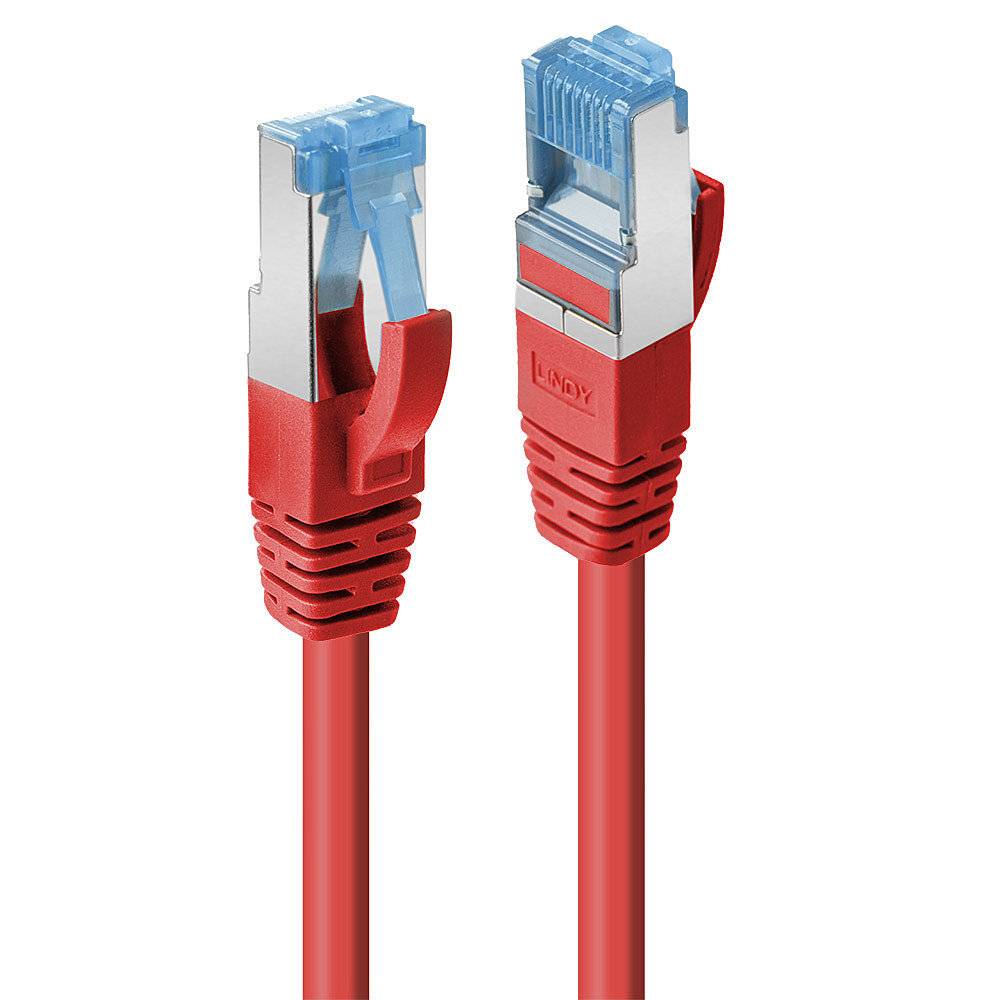 LINDY 47170 RJ45 Netwerkkabel, patchkabel CAT 6A S/FTP 20.00 m Rood Snagless 1 stuk(s)-1