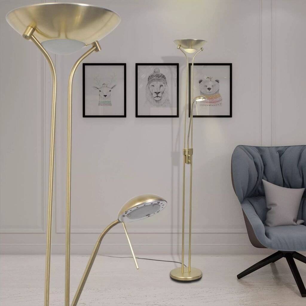 vidaXL - Vloerlamp - LED - dimbaar - 23 - W-6