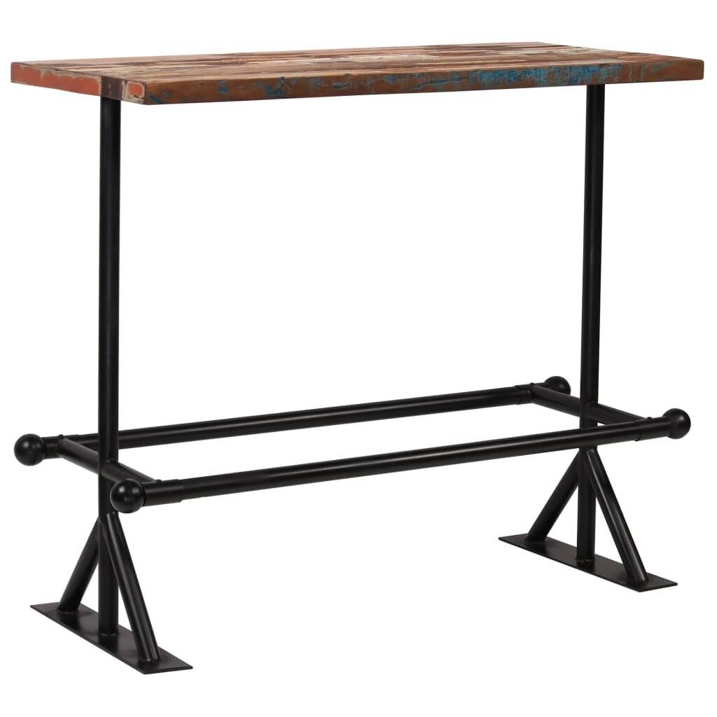 vidaXL - 5-delige - Barset - massief - gerecycled - hout - meerkleurig-3