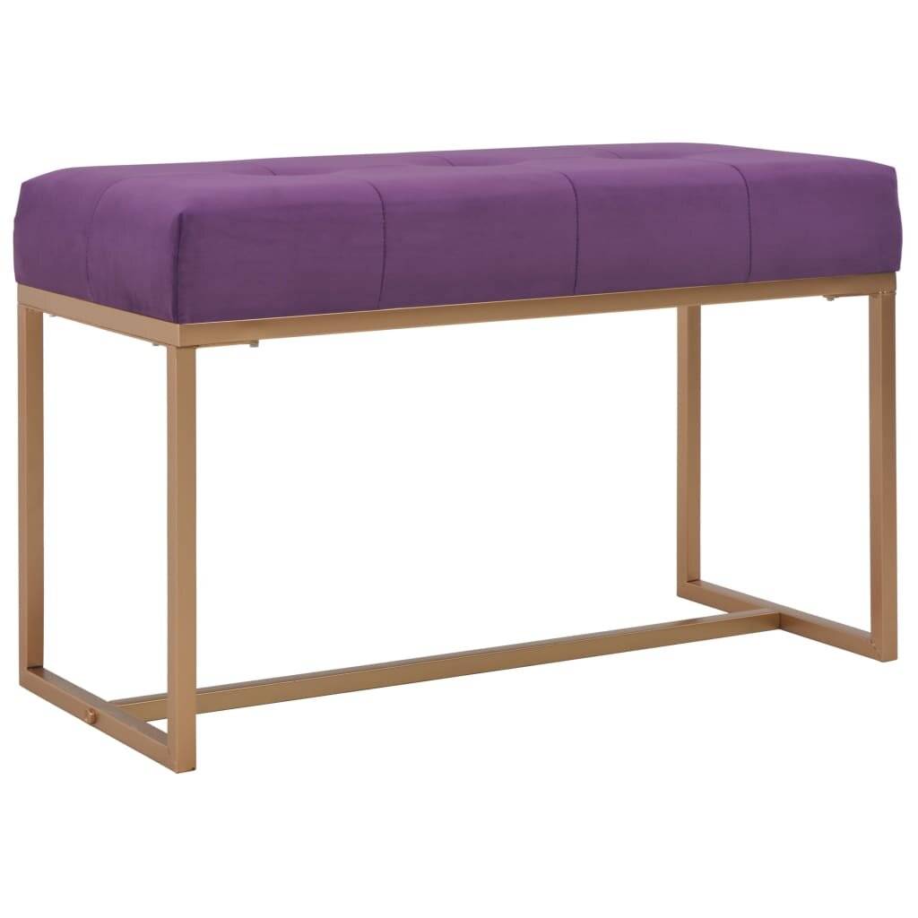 vidaXL - Bankje - 80 - cm - fluweel - paars