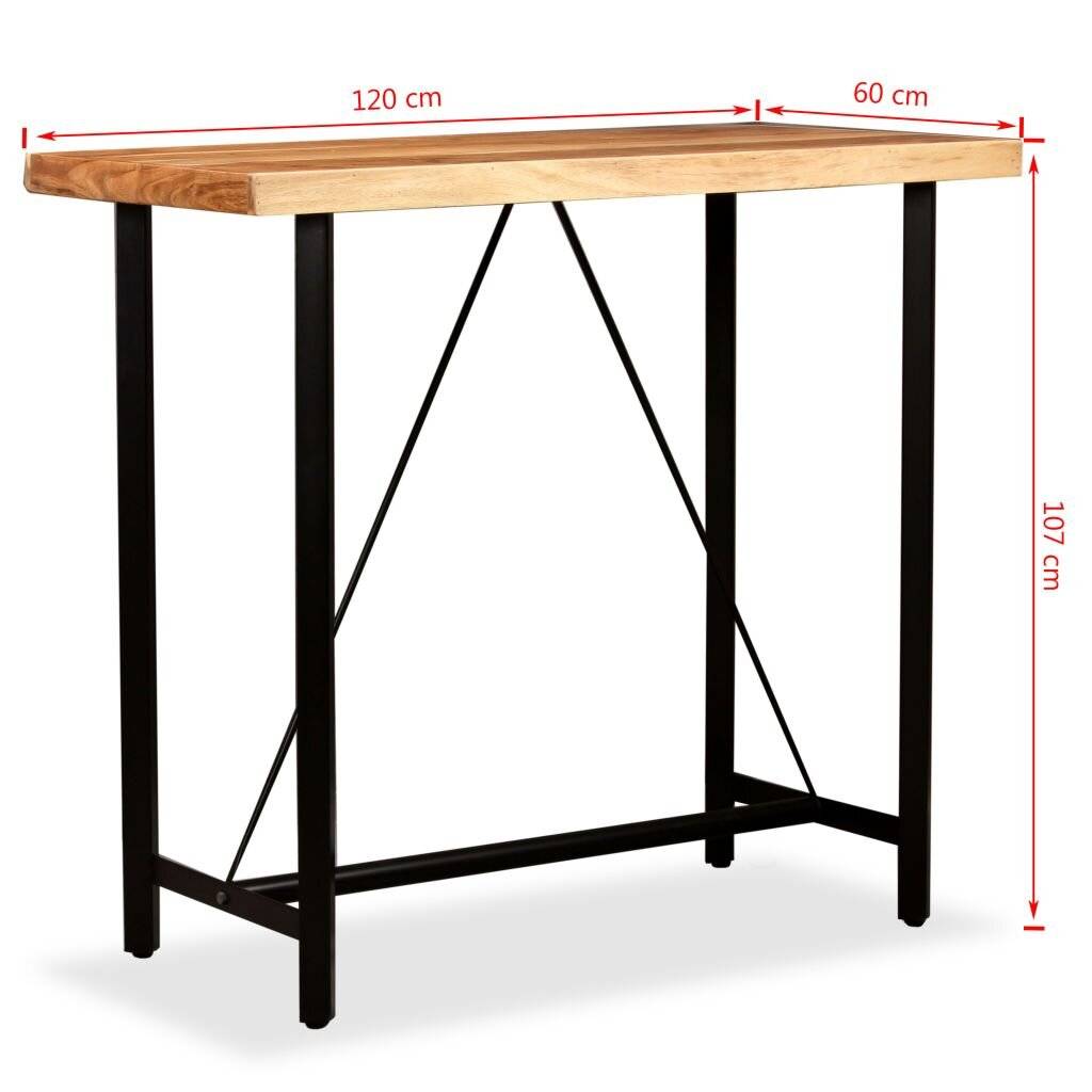 Symboolafbeelding voor vidaXL - Bartafel - 120x60x107 - cm - massief - acaciahout