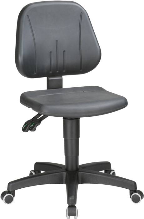 Werkdraaistoel Unitec wielen integraalschuim zwart 440-620 mm BIMOS