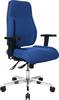 Bureaudraaistoel met puntsynchroontechniek blauw 430-510 mm draagvermogen 110 kg