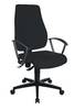 Bureaudraaistoel met permanent contact zwart 420-550 mm zonder armleuningen draa