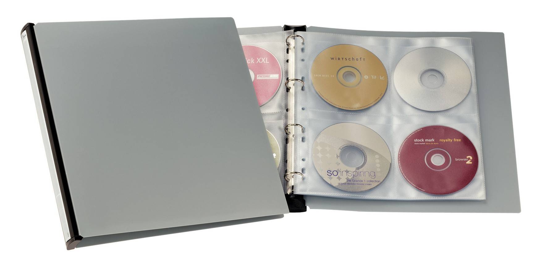 DURABLE CD/DVD ALBUM 96 Ringband voor 96 CD's/DVD's zwart-3