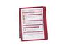 DURABLE wanddisplaysysteem. VarioWall 5 displaypanelen, rood